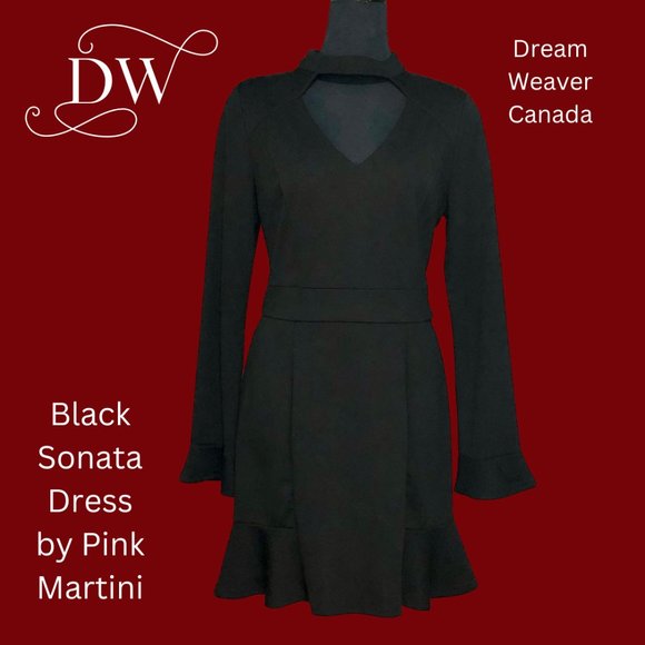 Sonata Black Dress | Pink Martini - Picture 2 of 8